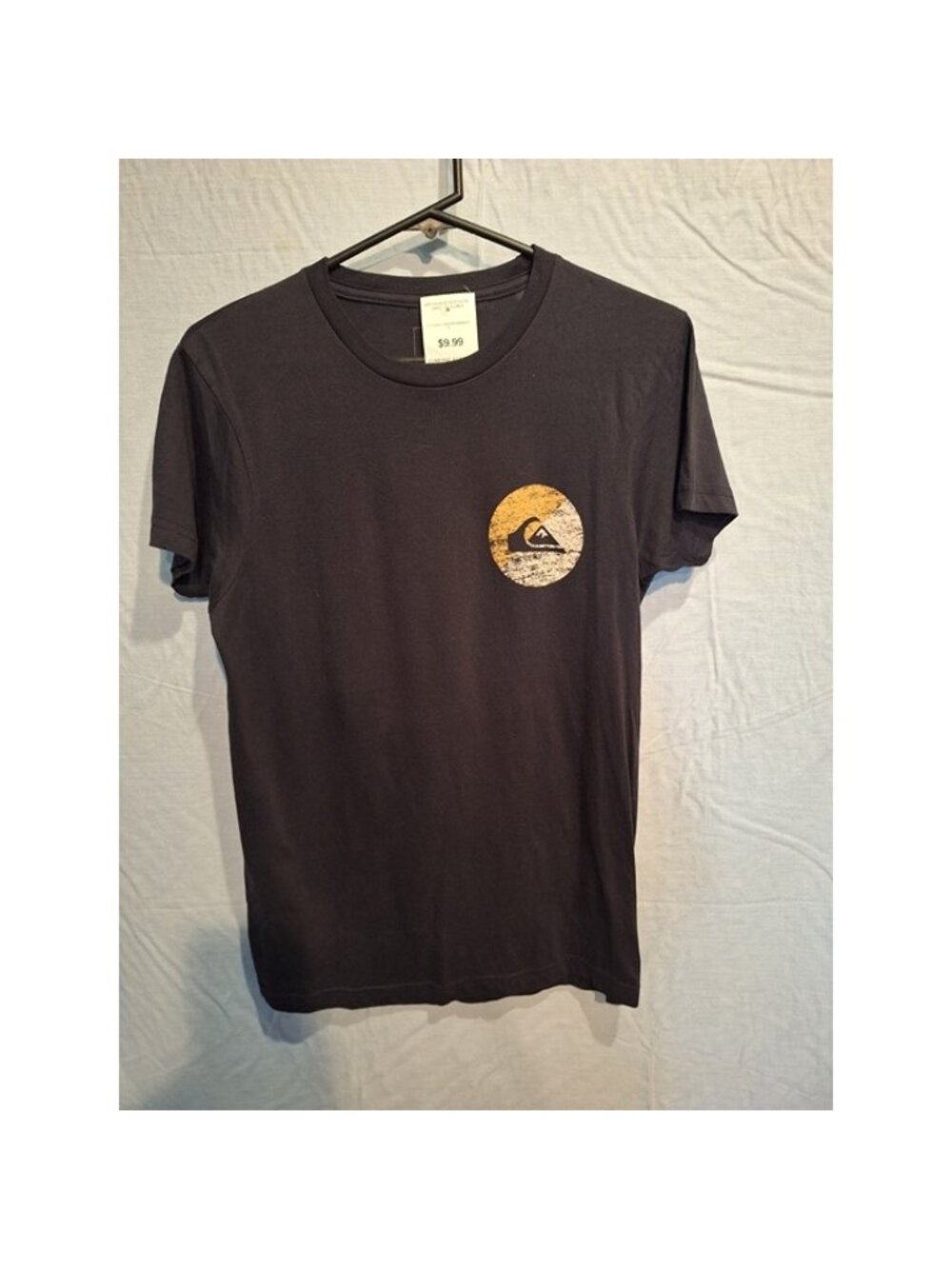 Quiksilver Men's Port of Call Short Sleeve Tee Shirt, Black Size Small S nwt